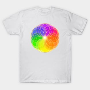 The vibration of colors mandala T-Shirt